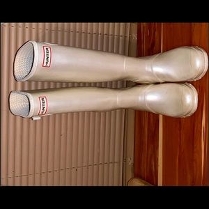Hunter boots in Pearl